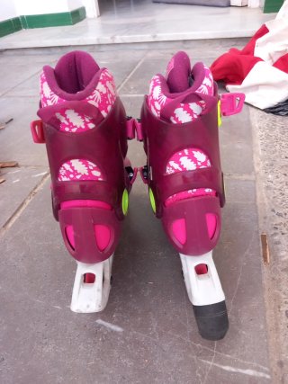 Patines niña Oxelo rosas
