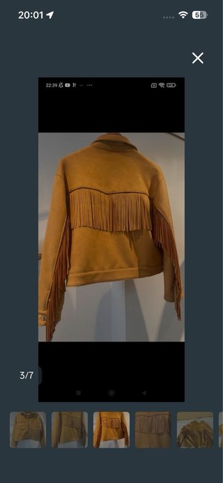 Chaqueta Pull&Bear ante marrón sin usar