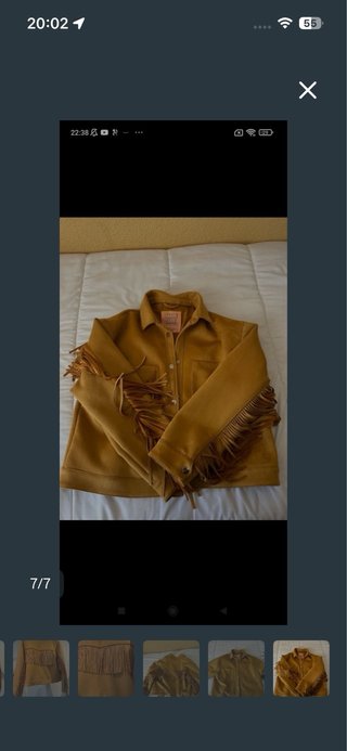 Chaqueta Pull&Bear ante marrón sin usar