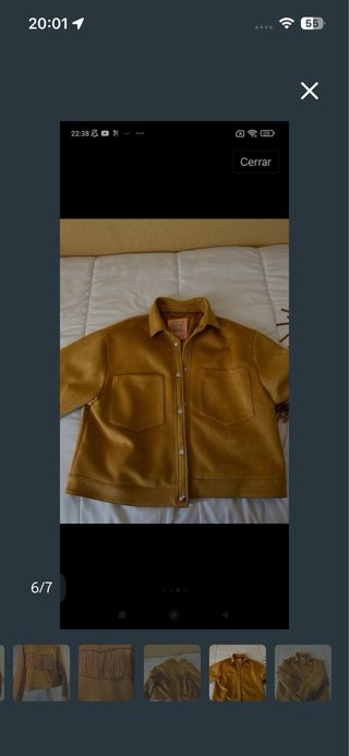 Chaqueta Pull&Bear ante marrón sin usar