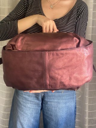 Bolso de Hombro Tous berenjena perlado