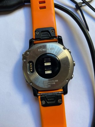 Garmin Fenix 6s Naranja/Plata + Cable