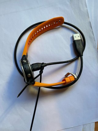 Garmin Fenix 6s Naranja/Plata + Cable