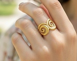 Anillo Acero  Espiral Ajustable