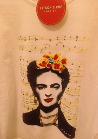 Camiseta Kitsch & Pop Frida Khalo Volantes Talla L