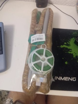 Soporte para plantas de yute y plástico