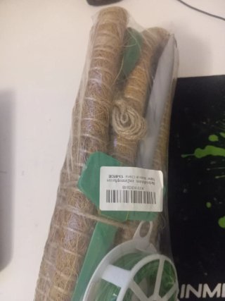 Soporte para plantas de yute y plástico