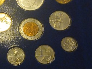 San Marino 1993 serie con 1000 liras plata