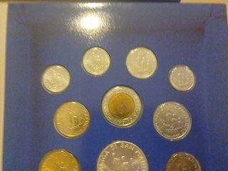 San Marino 1993 serie con 1000 liras plata