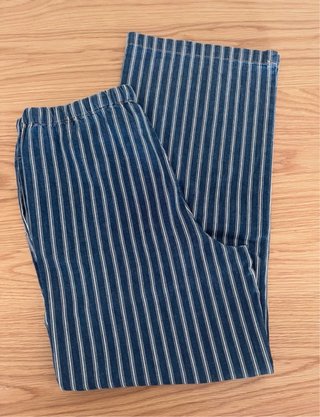 Pantalón nuevo rayas azul y blanco Talla M