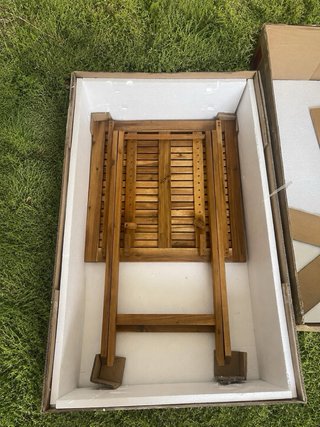 Mesa y 2 Sillas Jardín Bellani Madera