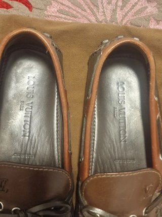 Mocasines Louis Vuitton marrón y marrón claro