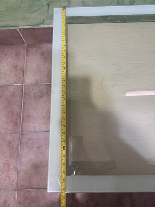Mesa Centro Ikea Magiker Madera y Cristal
