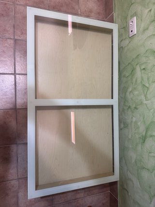 Mesa Centro Ikea Magiker Madera y Cristal