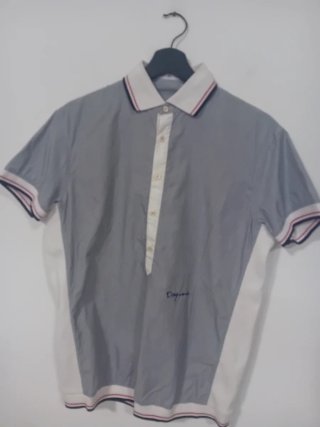 Polo DSQUARED2 righe bianche e blu