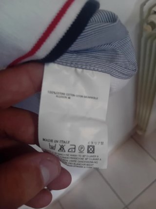 Polo DSQUARED2 righe bianche e blu