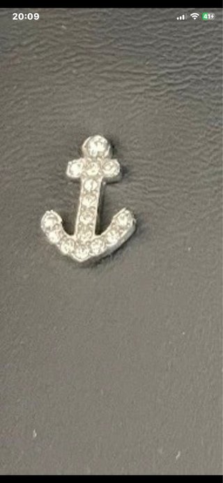Pendientes Ancla Lotus Plata
