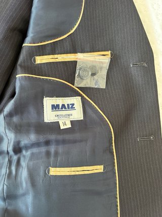 Traje Clásico MAIZ Gris Raya Diplomática