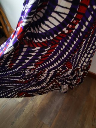Vestido largo estampado