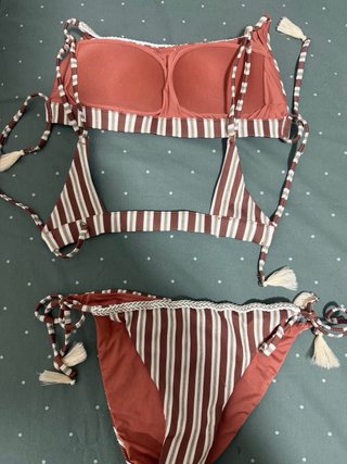 Bikini Calzedonia Talla S Rayas Marrones