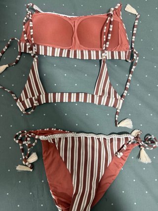 Bikini Calzedonia Talla S Rayas Marrones