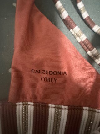 Bikini Calzedonia Talla S Rayas Marrones
