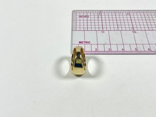 Anillo Sello Ancho Tous Plata Bañada en Oro T.10