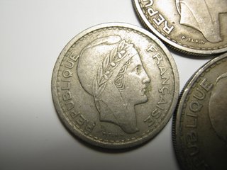 Lote 3 Monedas Argelia Francesa 20, 50, 100 Franco