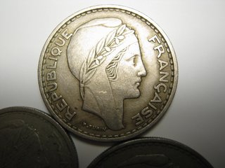 Lote 3 Monedas Argelia Francesa 20, 50, 100 Franco