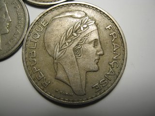 Lote 3 Monedas Argelia Francesa 20, 50, 100 Franco