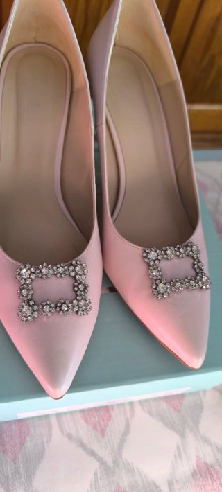 Zapatos de Novia Rosa Palo Talla 41