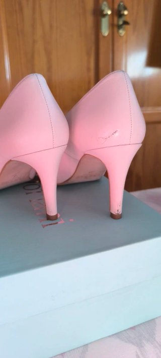 Zapatos de Novia Rosa Palo Talla 41