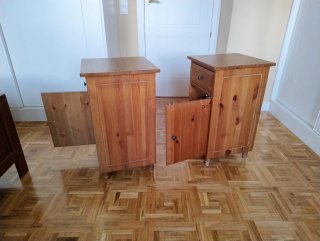 Mesillas de noche IKEA HEMMES madera