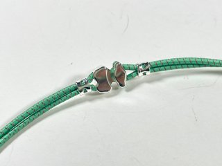 Collar Elástico Tous Sweet Dolls Plata Verde Menta