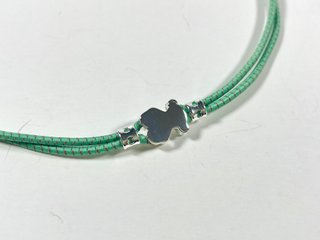 Collar Elástico Tous Sweet Dolls Plata Verde Menta
