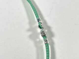 Collar Elástico Tous Sweet Dolls Plata Verde Menta