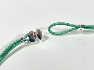 Collar Elástico Tous Sweet Dolls Plata Verde Menta