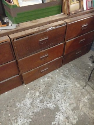 Mueble cajoneras 4 módulos 3 cajones