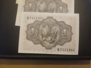 1 peseta 1951 5 billetes correlativos SC