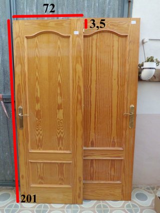 x9 Puertas de madera maciza