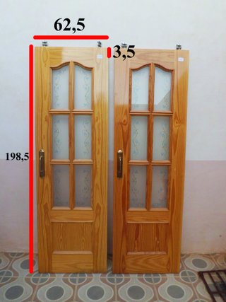 x9 Puertas de madera maciza