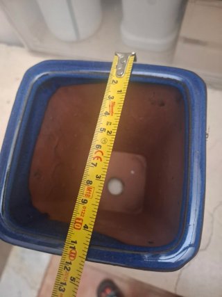 Maceta Bonsai Cascada Cerámica Esmaltada