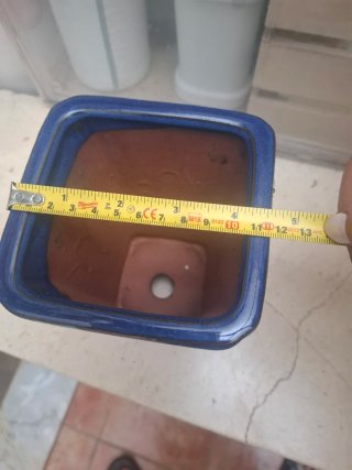 Maceta Bonsai Cascada Cerámica Esmaltada