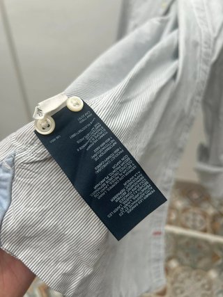 Camisa Tommy Hilfiger Talla L Rayas Finas