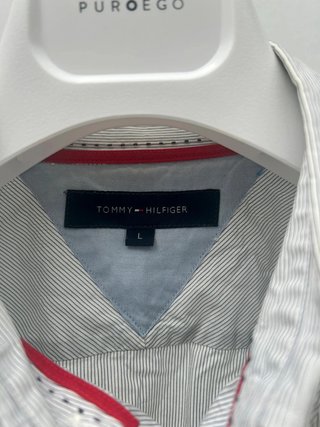 Camisa Tommy Hilfiger Talla L Rayas Finas