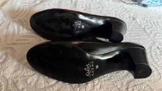 Zapatos Sevillanas Flamenco Tacón Hebilla Negro