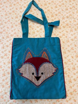 Bolso infantil zorro bordado