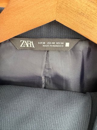 Traje Zara Azul Marino Nuevo