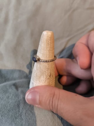 Anillo Plata 925 y Lapislázuli