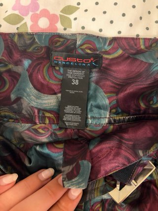 Pantalones capri de seda 3/4